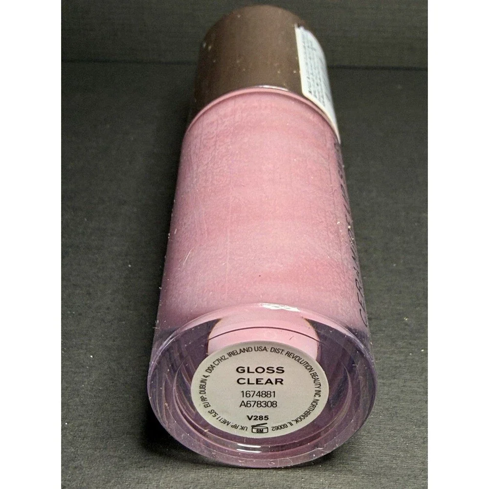 Revolution Lip Swirl Ceramide Gloss – Pure Gloss Pink/White Swirl